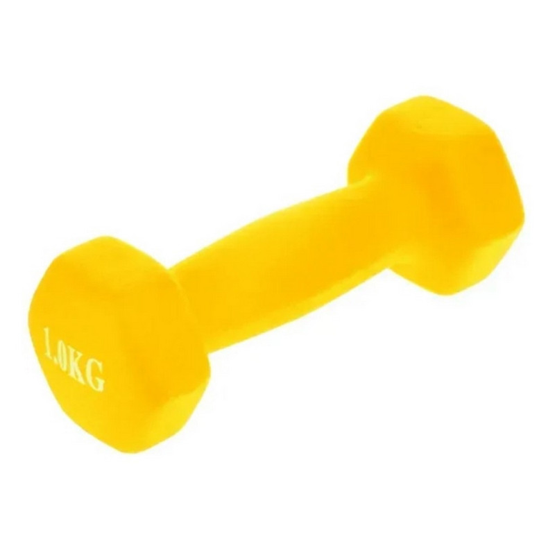 Гантель з неопреновим покриттям Generation Fitness 522904FS 1 кг, жовтий
