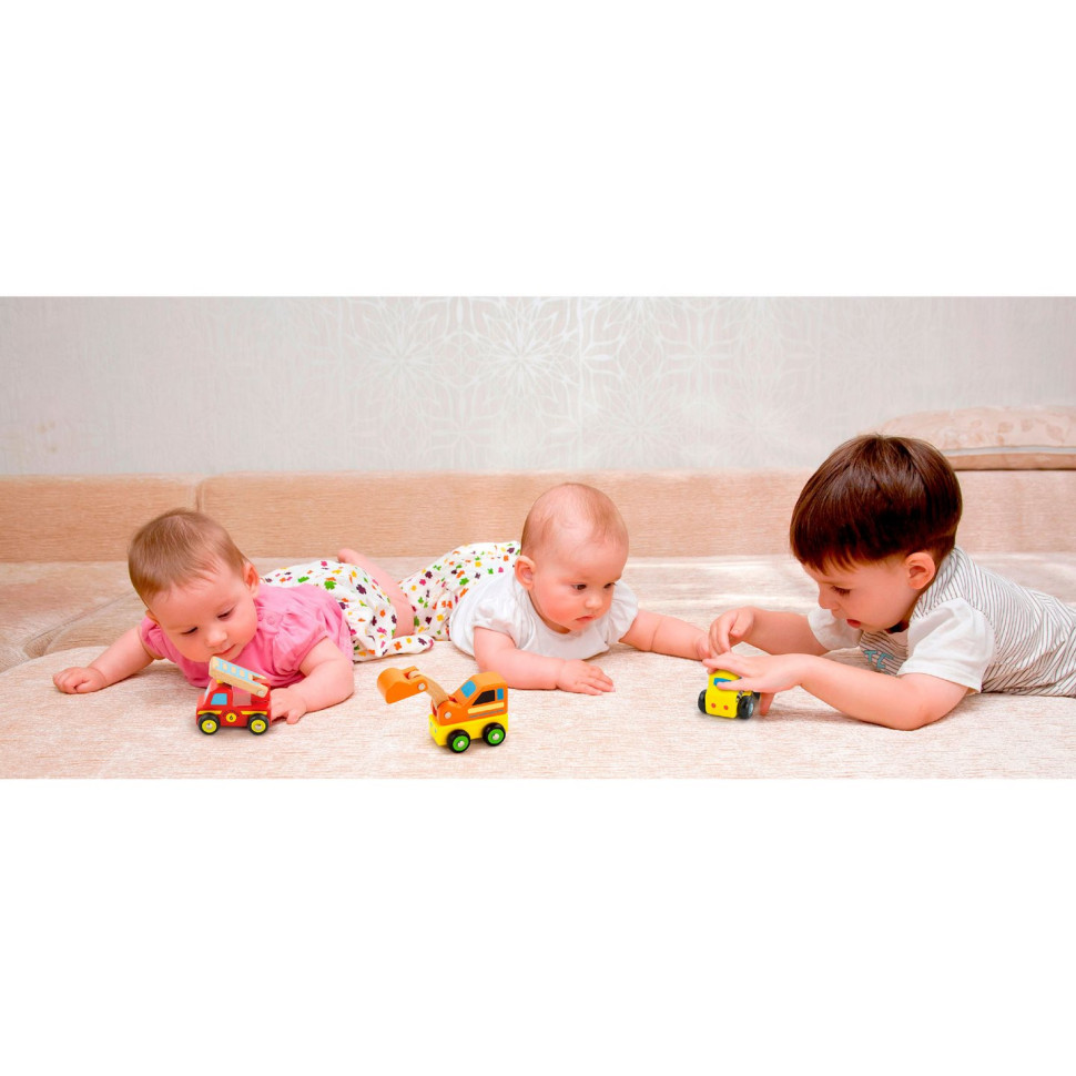 Набір іграшкових машинок Спецтранспорт Viga Toys 59621, 6 штук