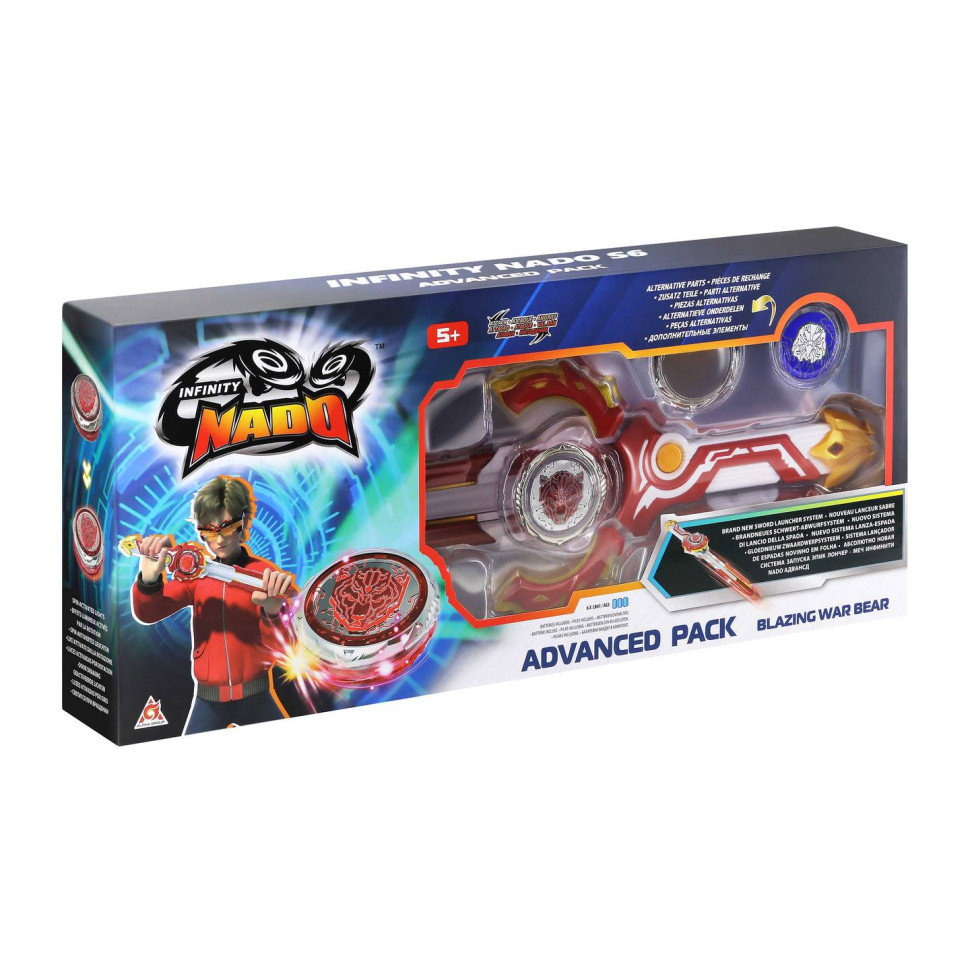 Волчок Infinity Nado EU654132 VI серия Advanced Pack Blazing War Bear Горящий Боевой Медведь