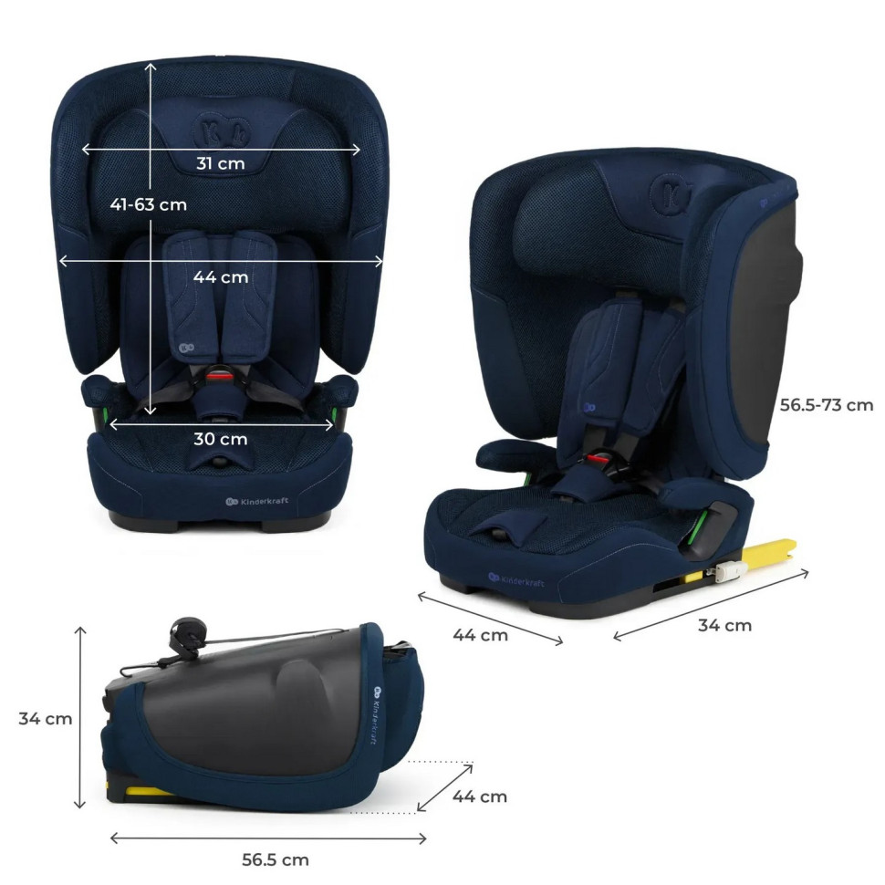 Дитяче автокрісло Fix2Go Kinderkraft KCFI2GO0NAV0000 Navy