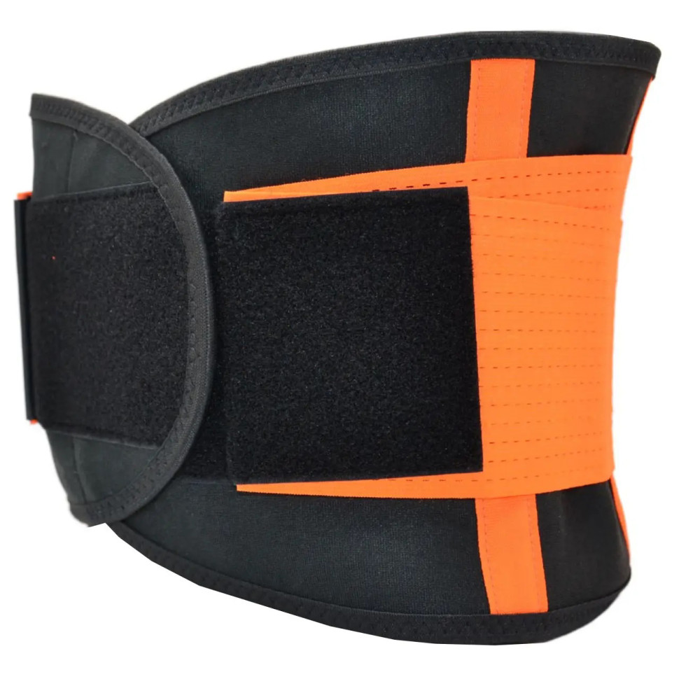 Пояс компрессионный Slimming belt MadMax MFA-277-ORG_M Black/neon orange M
