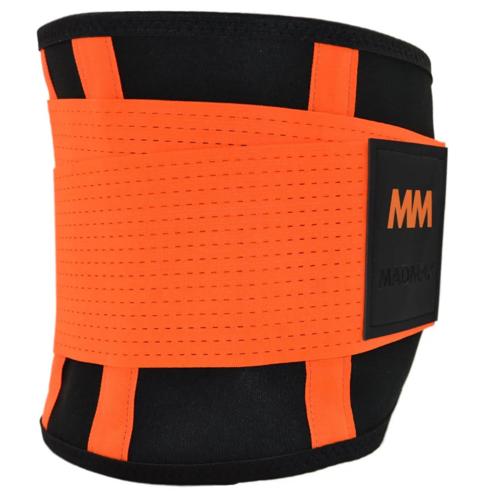 Пояс компрессионный Slimming belt MadMax MFA-277-ORG_M Black/neon orange M