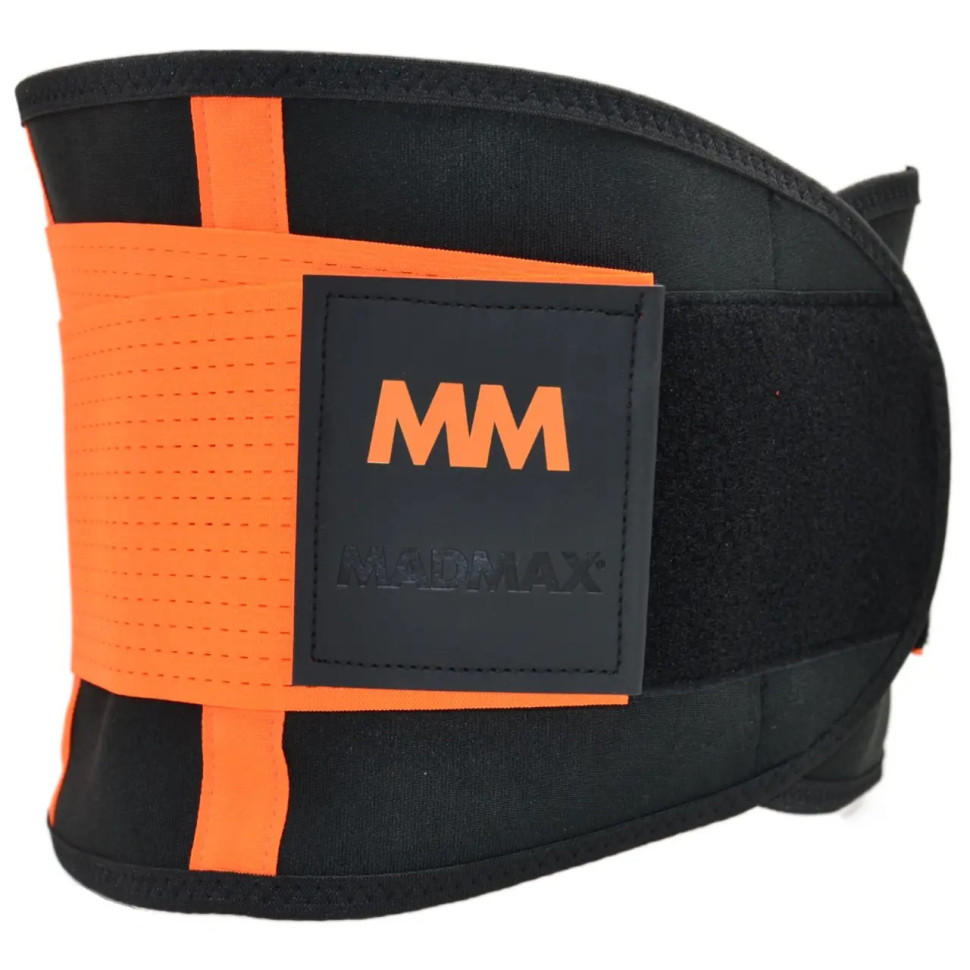 Пояс компрессионный Slimming belt MadMax MFA-277-ORG_M Black/neon orange M
