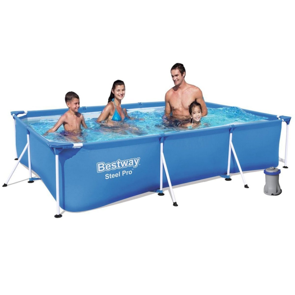 Каркасний басейн Bestway 56411, 300х201х66 см, 3300 л