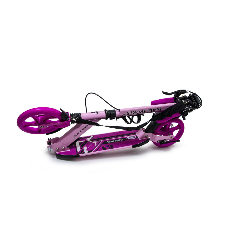 Самокат двухколесный Scale Sports 1565716456 SS-04 Pink, дисковый тормоз