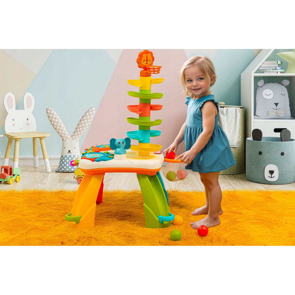 Игровой развивающий столик Safari Bambi SAF1, 6 шариков, 4 мелодии