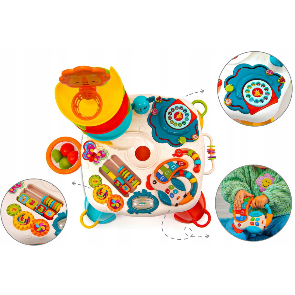 Игровой развивающий столик Safari Bambi SAF1, 6 шариков, 4 мелодии