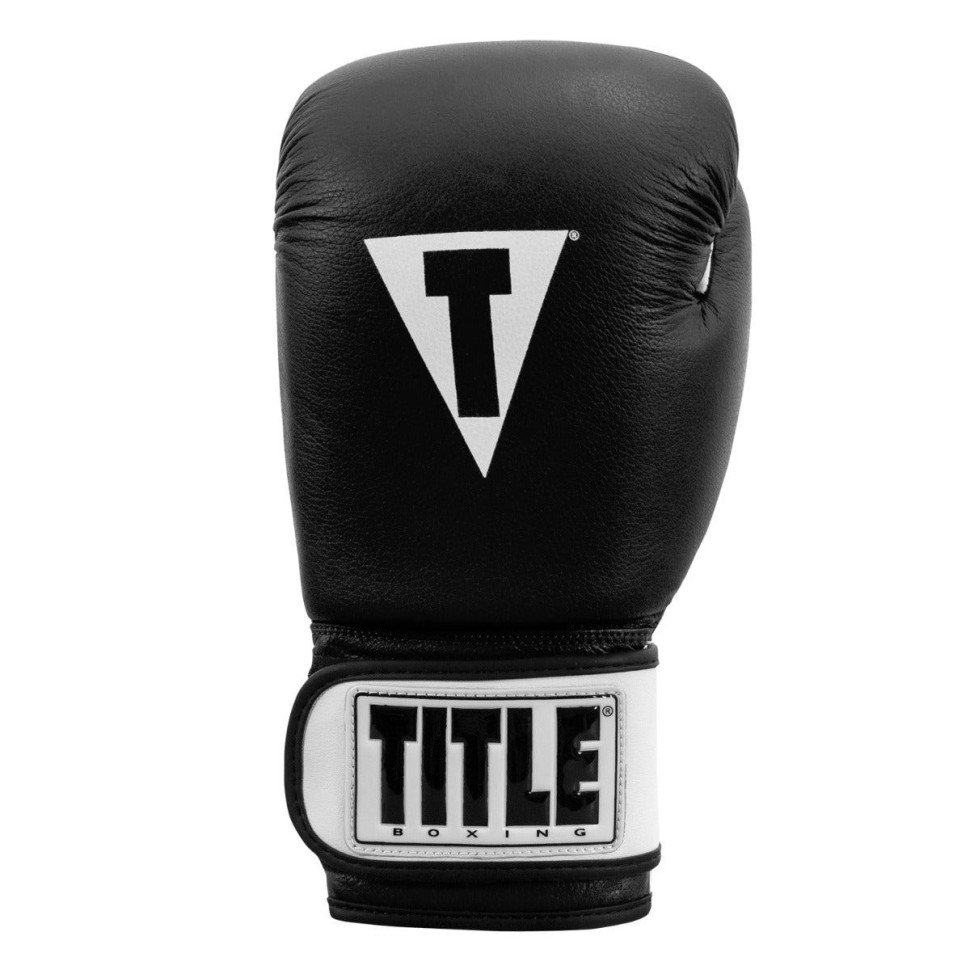 Боксерські рукавиці Premier Leather TITLE TSBG2 X BK/WH 16 унцій (бинти в комплекті)