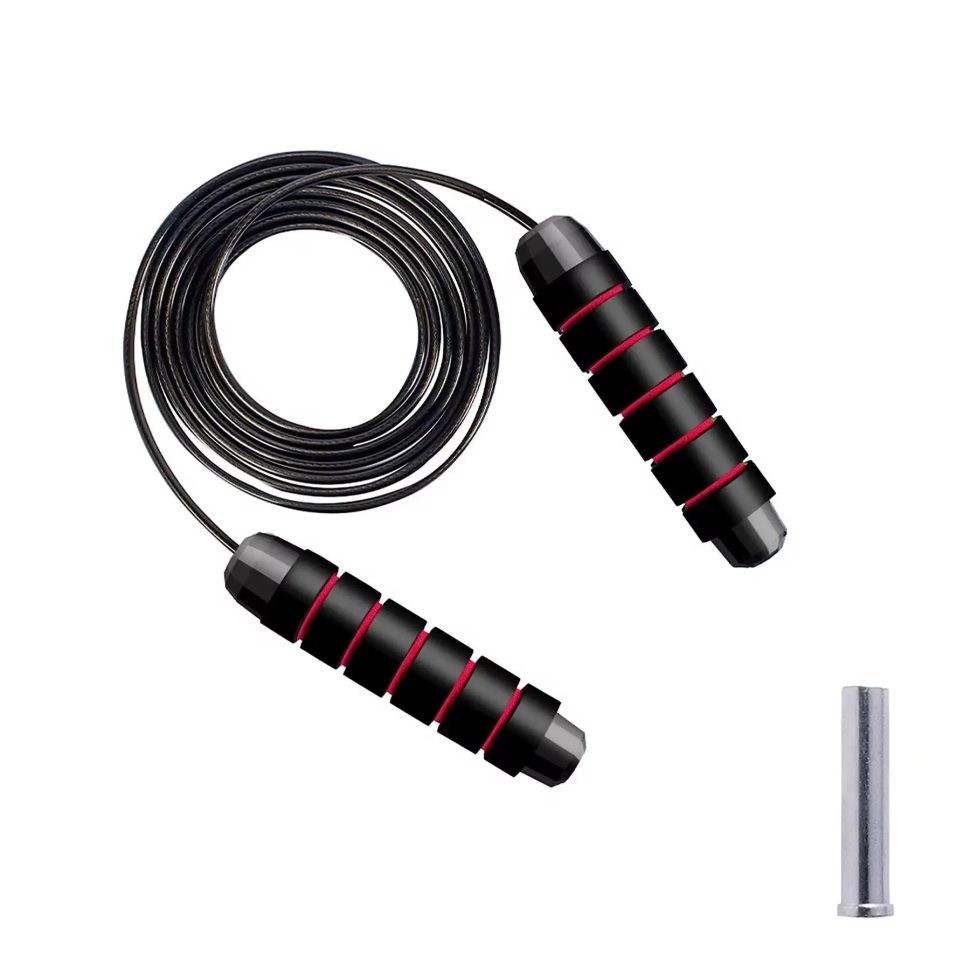 Скакалка для кроссфита Cornix Speed ​​Rope Classic XR-0354 черный/красный