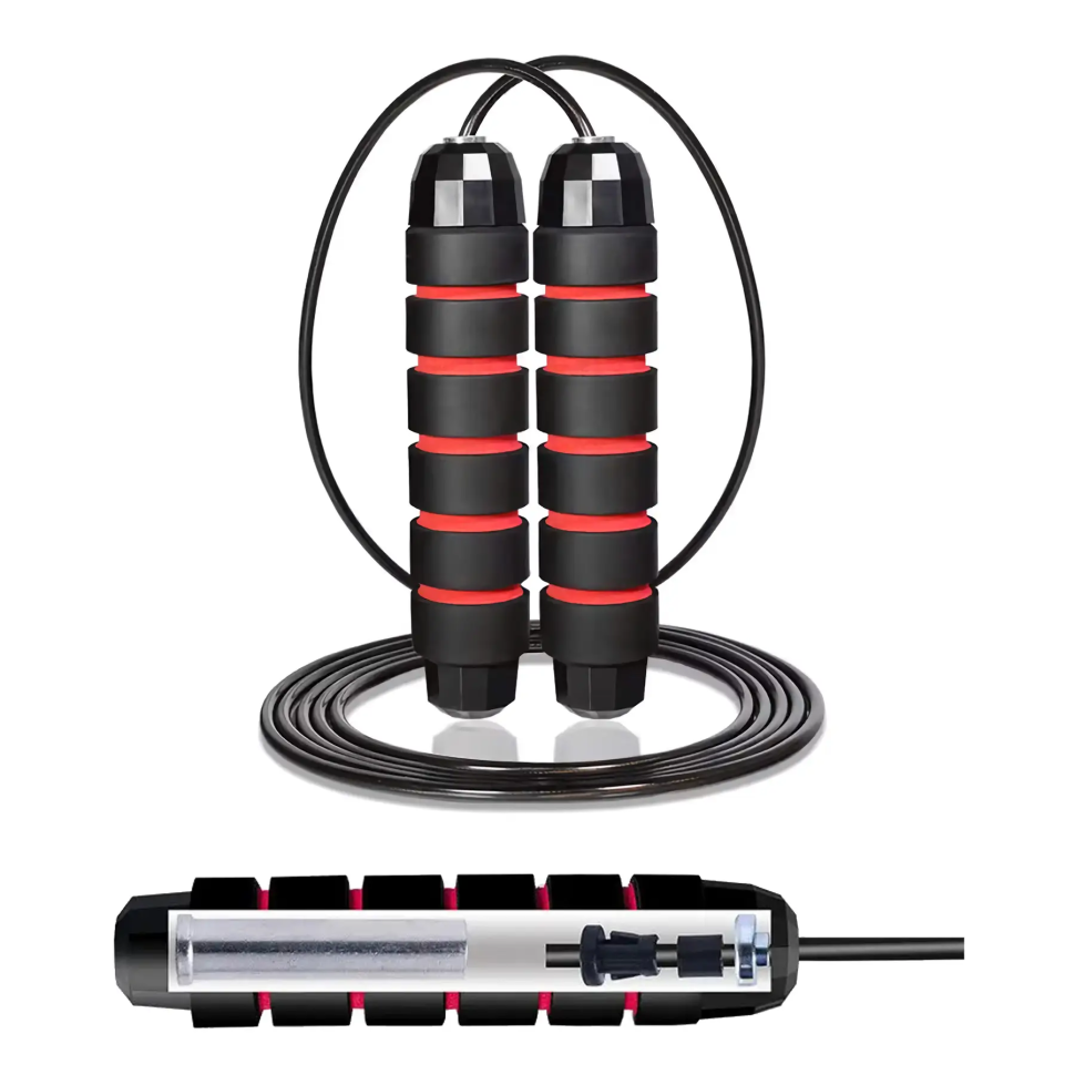 Скакалка для кроссфита Cornix Speed ​​Rope Classic XR-0354 черный/красный