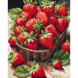 Картина по номерам "Сочная клубничка" Art Craft 12021-AC 40х50 см