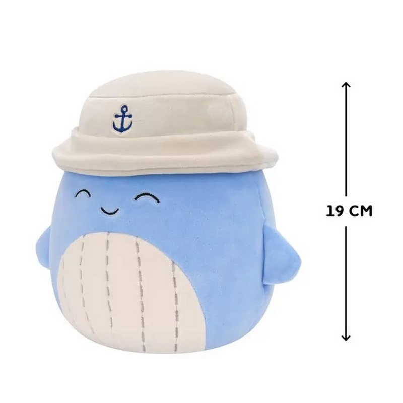 М'яка іграшка СИНІЙ КИТ САМІР У ПАНАМІ Squishmallows SQCR06593, 19 см