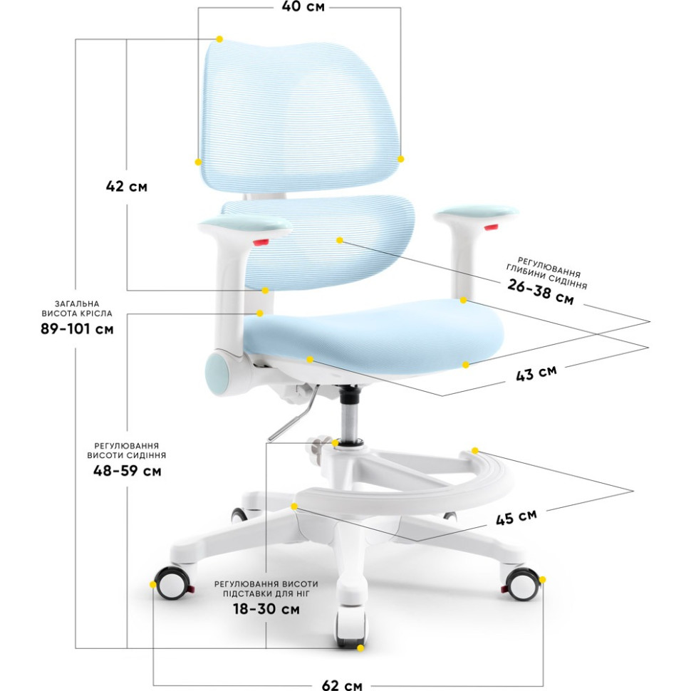 Дитяче крісло Dream Air Mealux Y-607 KBL, Blue