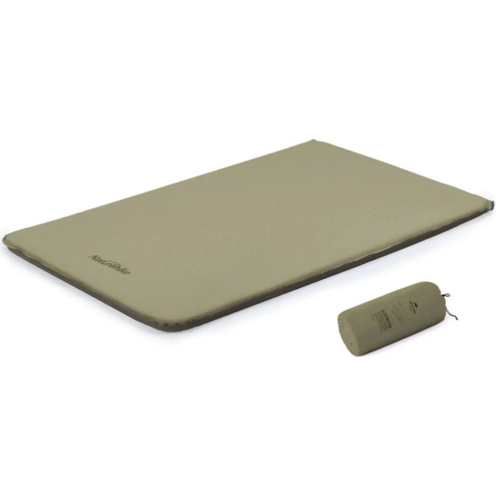 Матрас самонадувной NH21FCD11 Naturehike 6927595793343, хаки, 6 см двойной