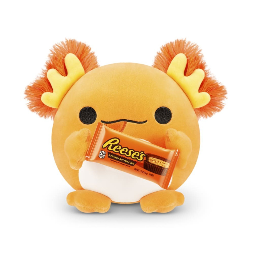 Мягкая игрушка-сюрприз Оранжевый аксолотль Snackle-P 77510P серия Mini Brands