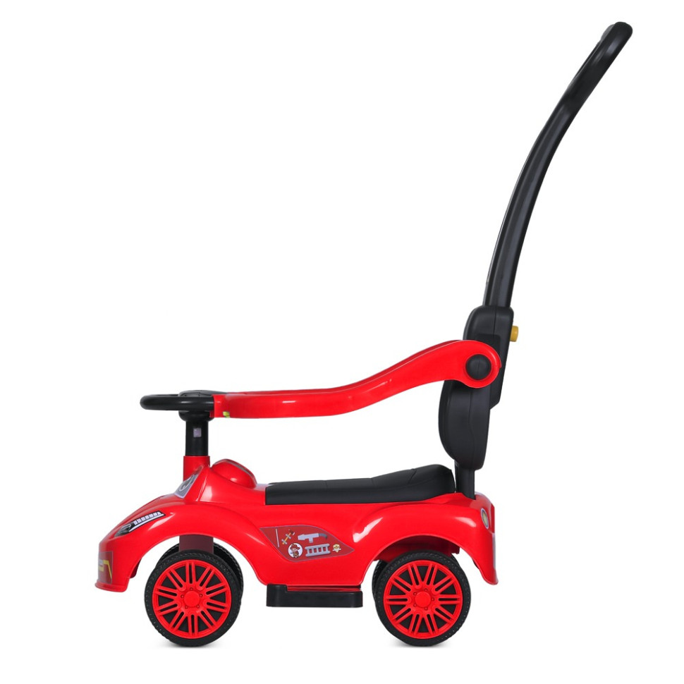 Детская каталка-толокар Bambi M 5763L-3 красный, c родительской ручкой