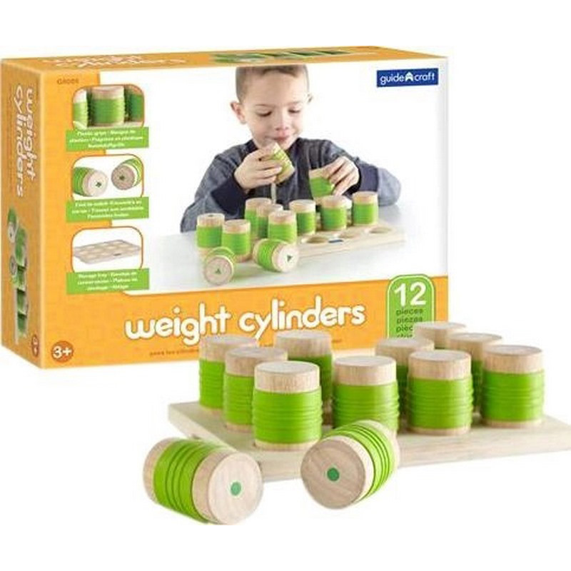 Тактильна гра Manipulatives Guidecraft G5085 Вагові циліндри 