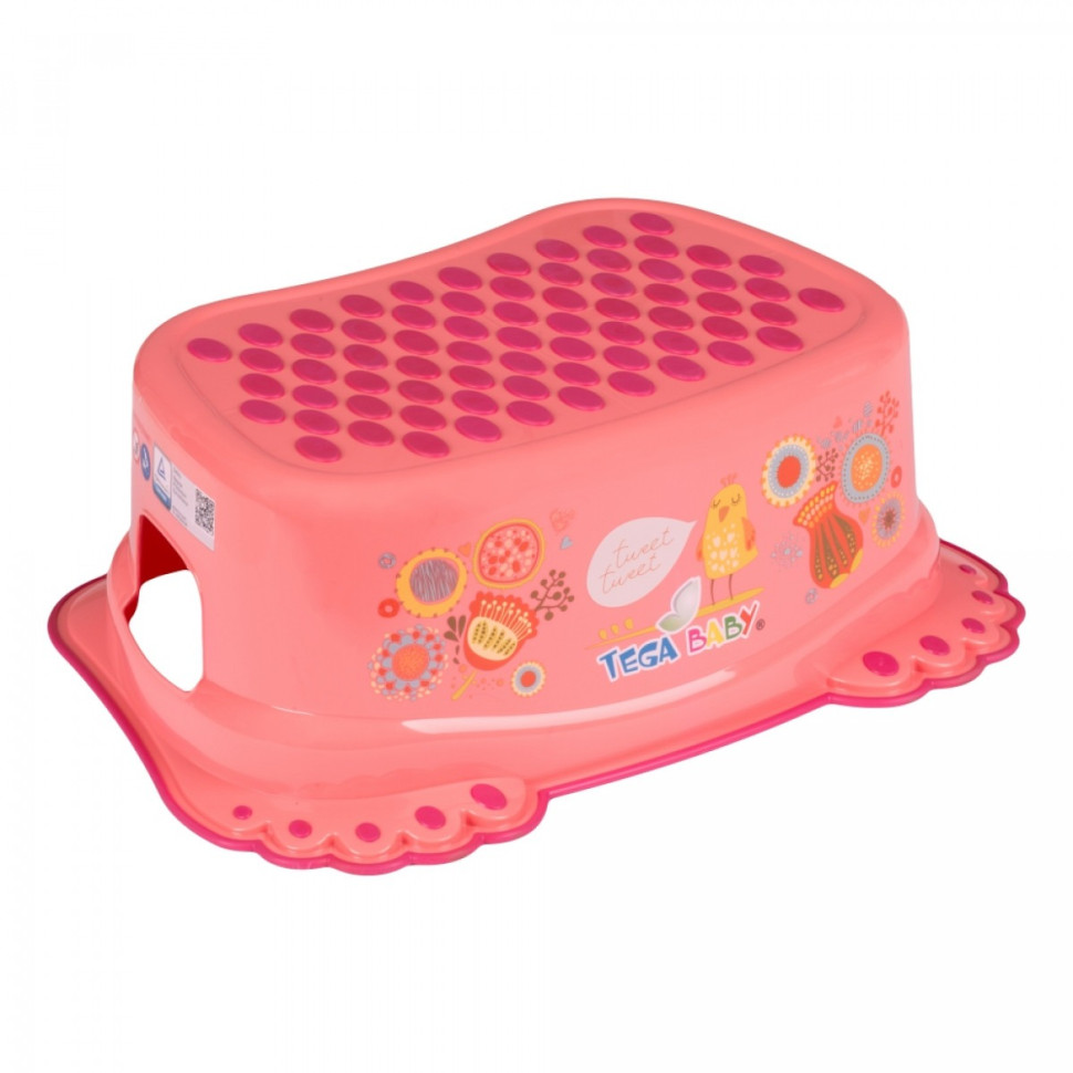 Дитяча підставка-сходинка Фольк Tega Baby FL-006-114 рожевий