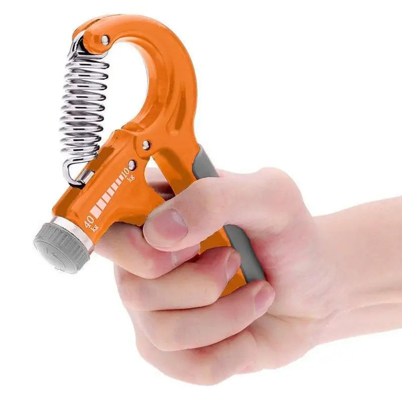 Эспандер кистевой Power System PS-4021_Orange, с регулируемой нагрузкой 10-40 кг