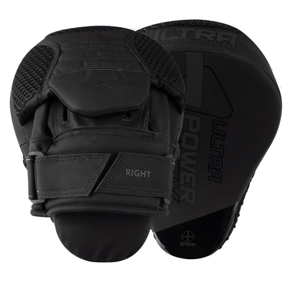 Лапи боксерські 3044 Pro Carbon Ultra Series PowerPlay PP_3044_Bl/Black (пара)