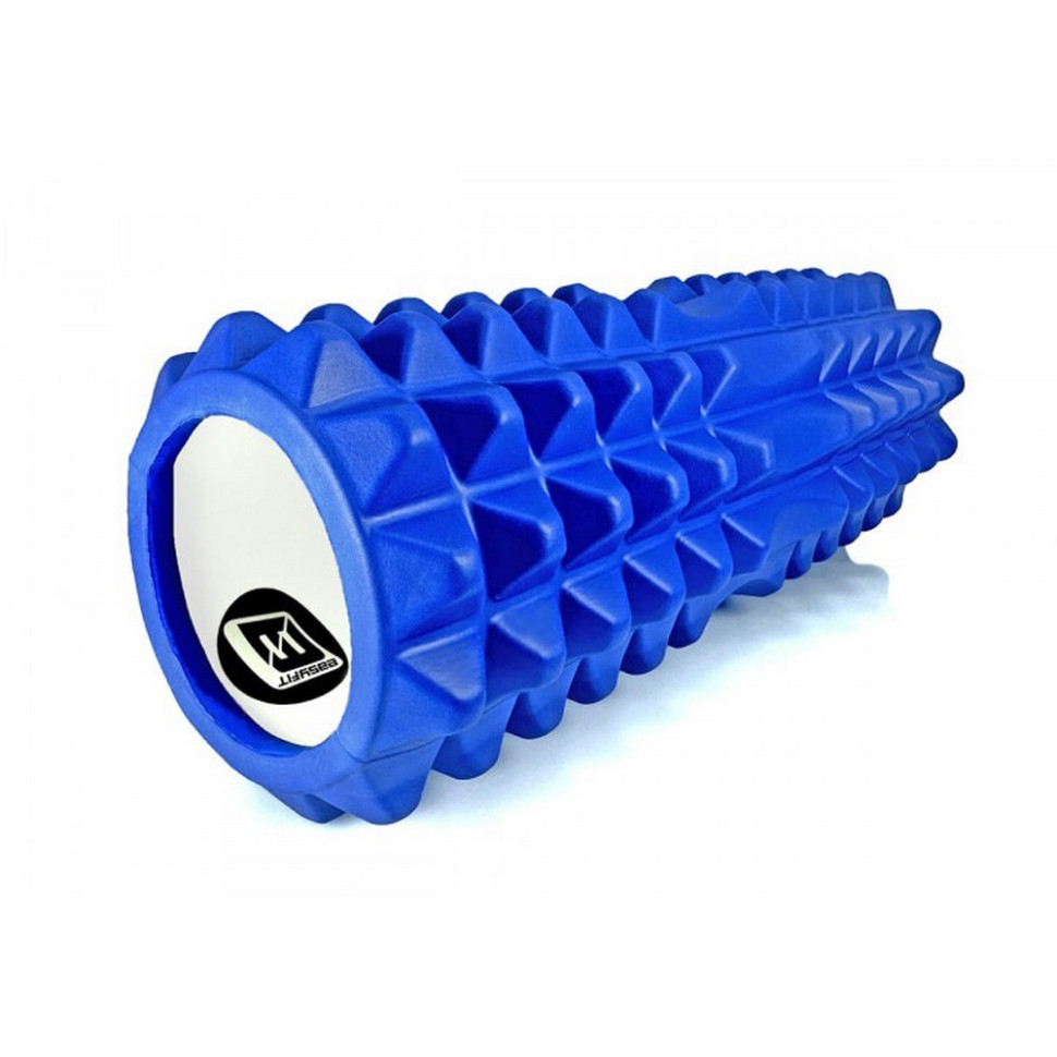 Массажный ролик Grid Roller v.1.2 EasyFit EF-2022-Bl 33 см, Синий