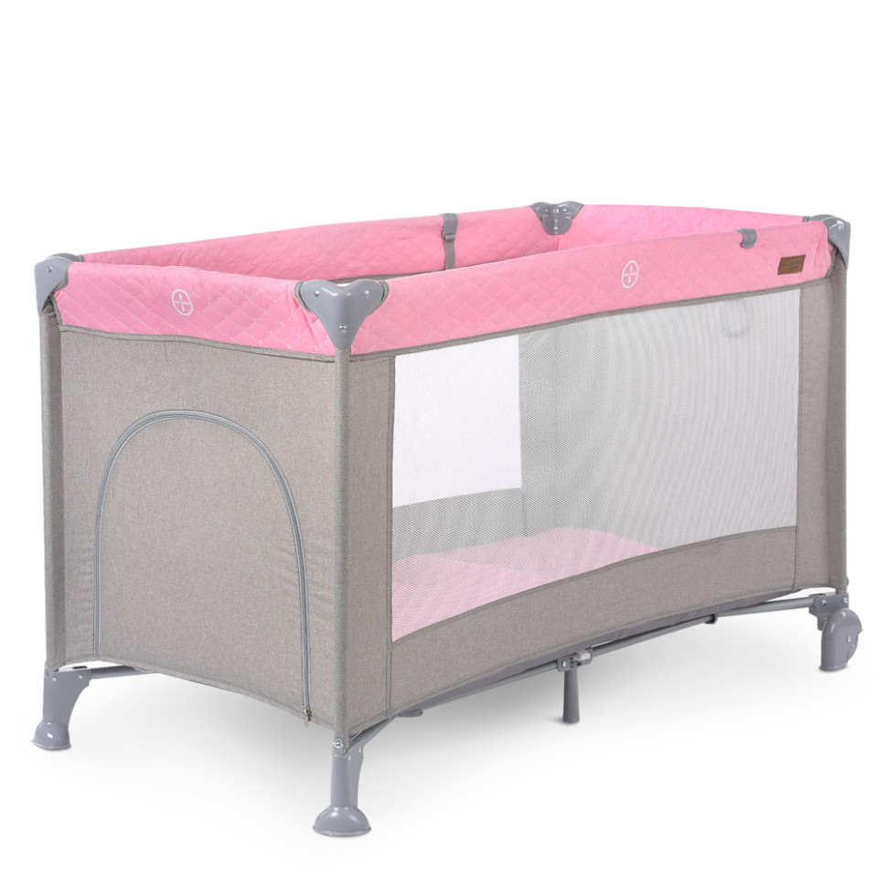 Детский манеж El Camino ME 1096 Pink Gray
