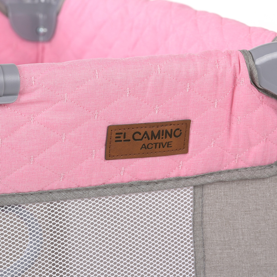 Детский манеж El Camino ME 1096 Pink Gray