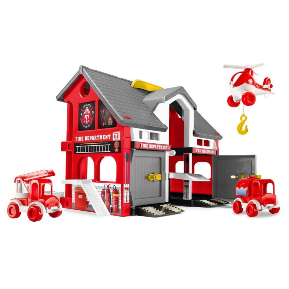 Дитячий ігровий набір-паркінг «Play House» Пожежна станція Wader 25410 