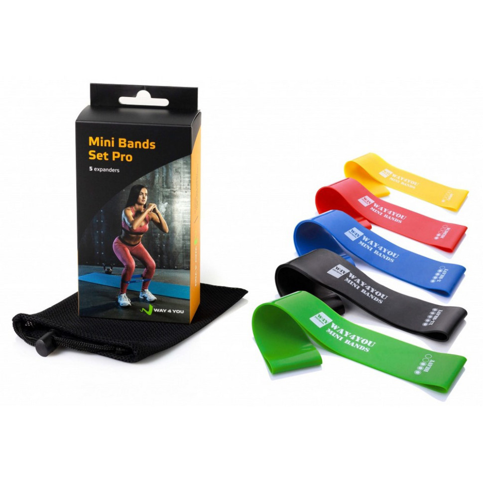 Набор эспандеров Mini Bands Set Pro Way4you w40128, 5 шт