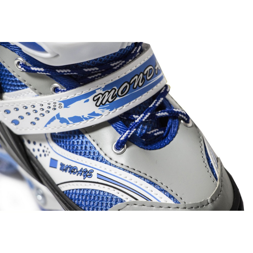 Детские раздвижные ролики Happy Bambi 1454421173 Blue, размер 30-33