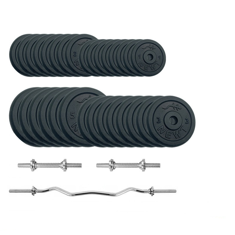 Набір штанга + гантелі металеві Gym Set-W Home Newt NE-M-W-SET-87, 87 кг