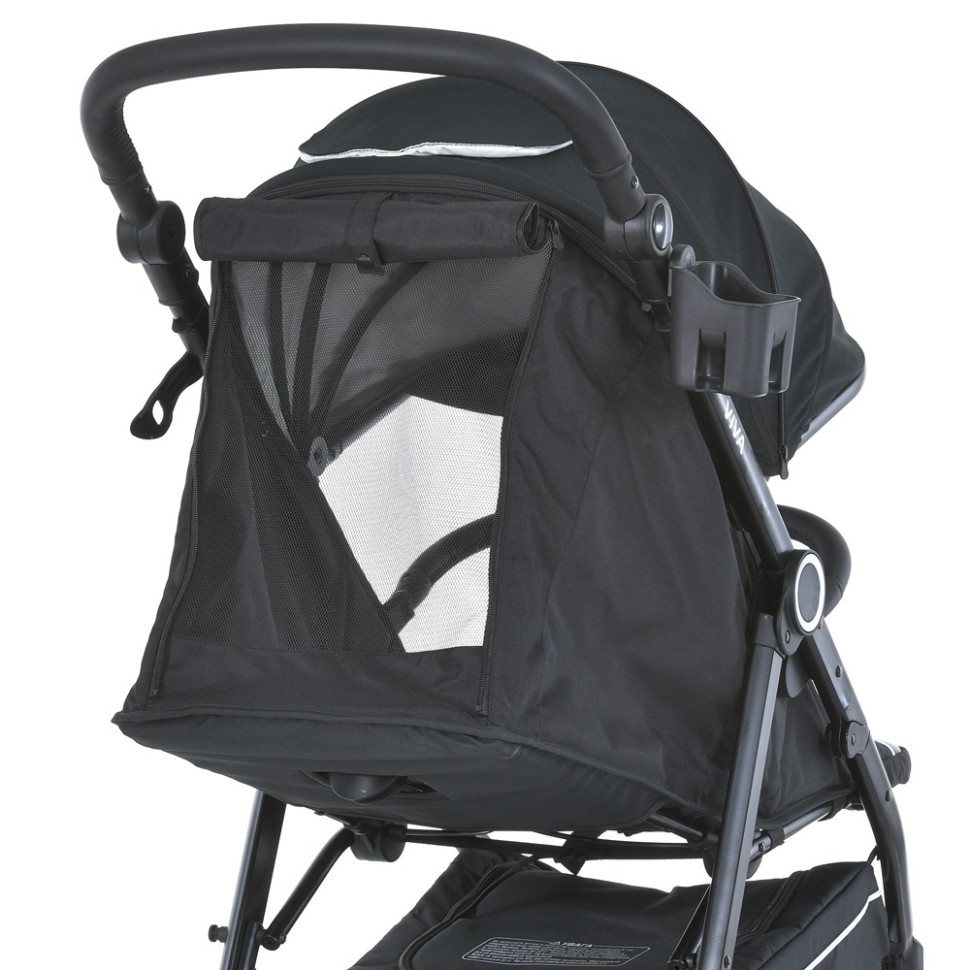 Коляска дитяча прогулянкова VIVA Bambi M 5723 Black, чорна