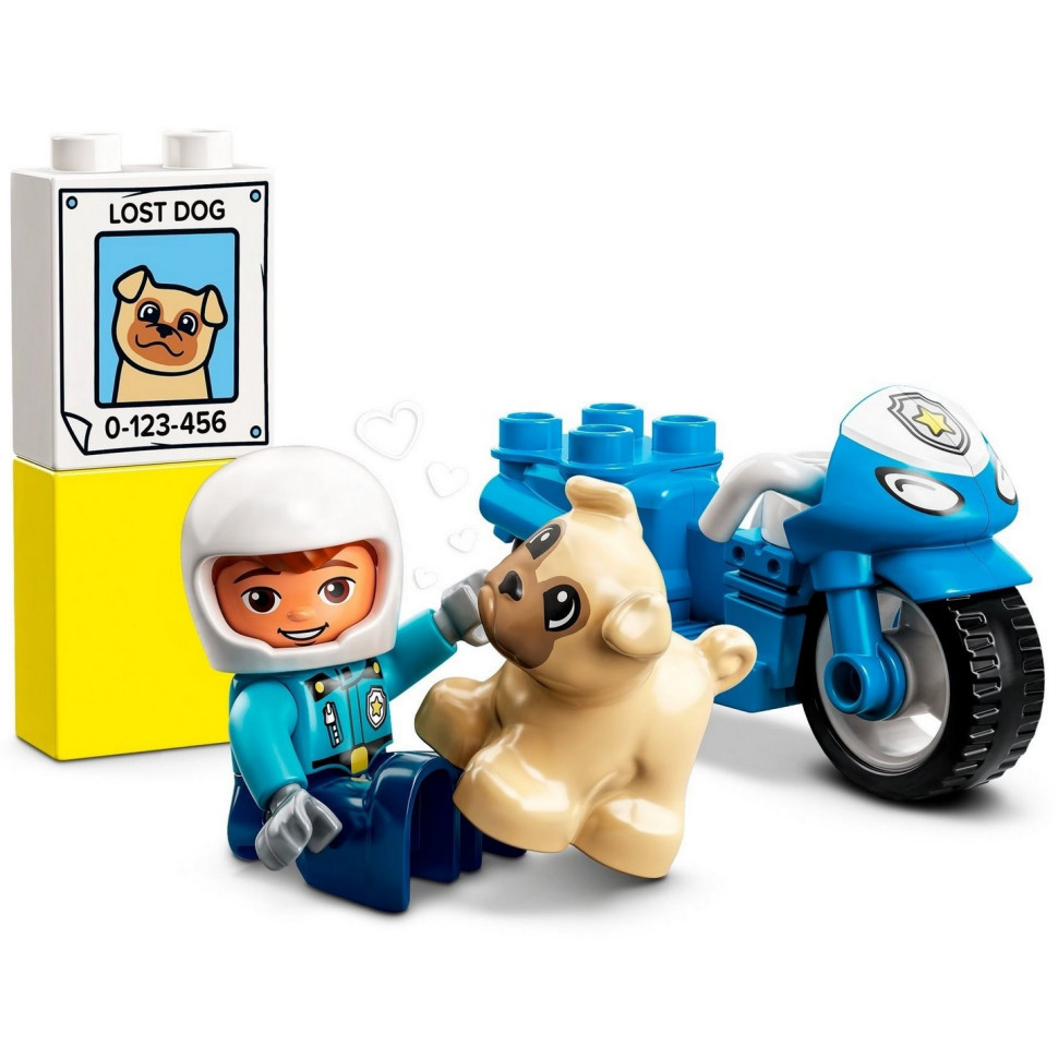 Конструктор LEGO DUPLO Town Полицейский мотоцикл 10967