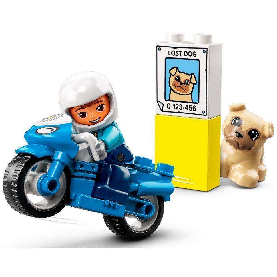 Конструктор LEGO DUPLO Town Полицейский мотоцикл 10967