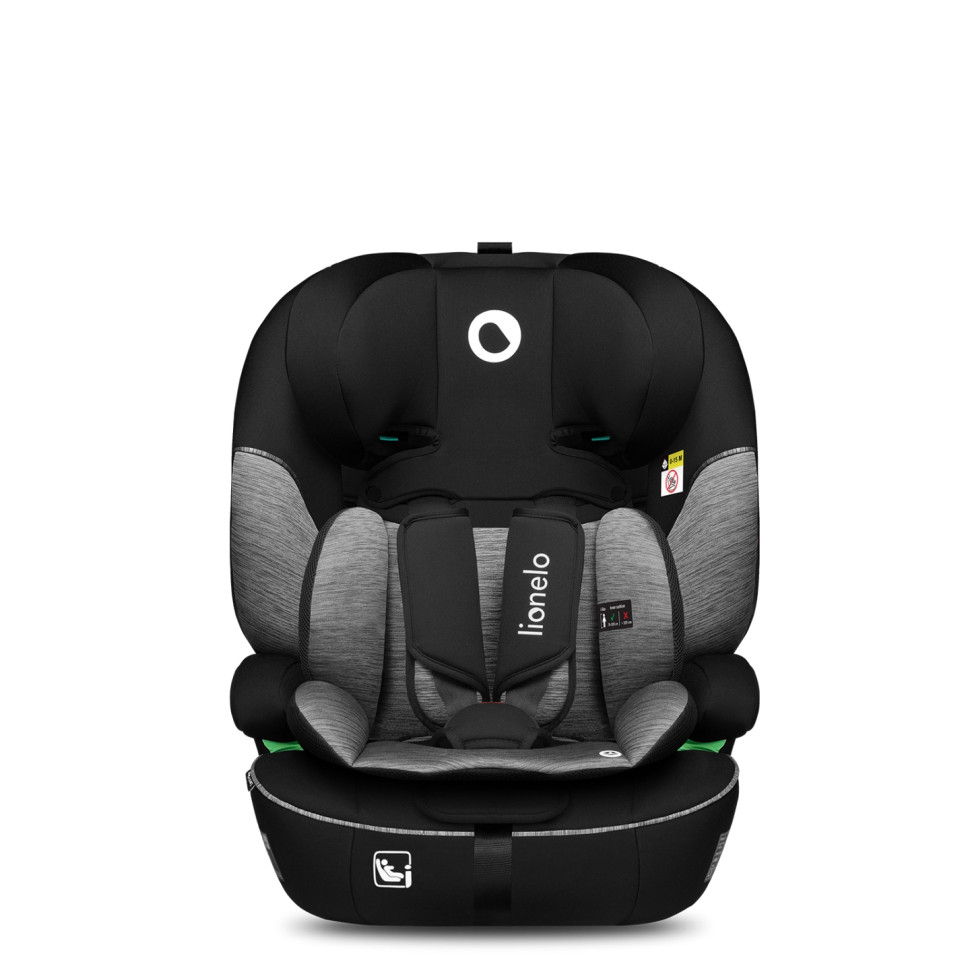 Дитяче автокрісло LEVI Lionelo 77590980 I-SIZE, BLACK GREY