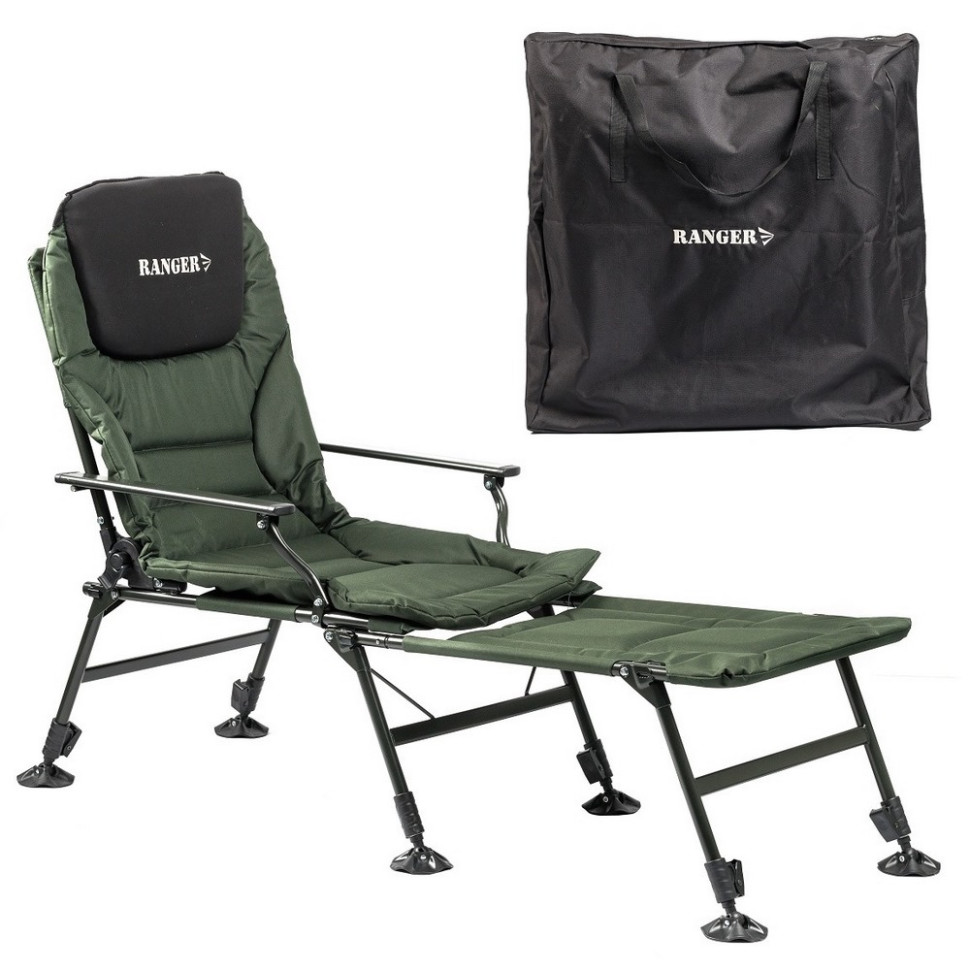 Крісло-ліжко туристичне Carp SL-112 Ranger RA2251 коропове, до 140 кг