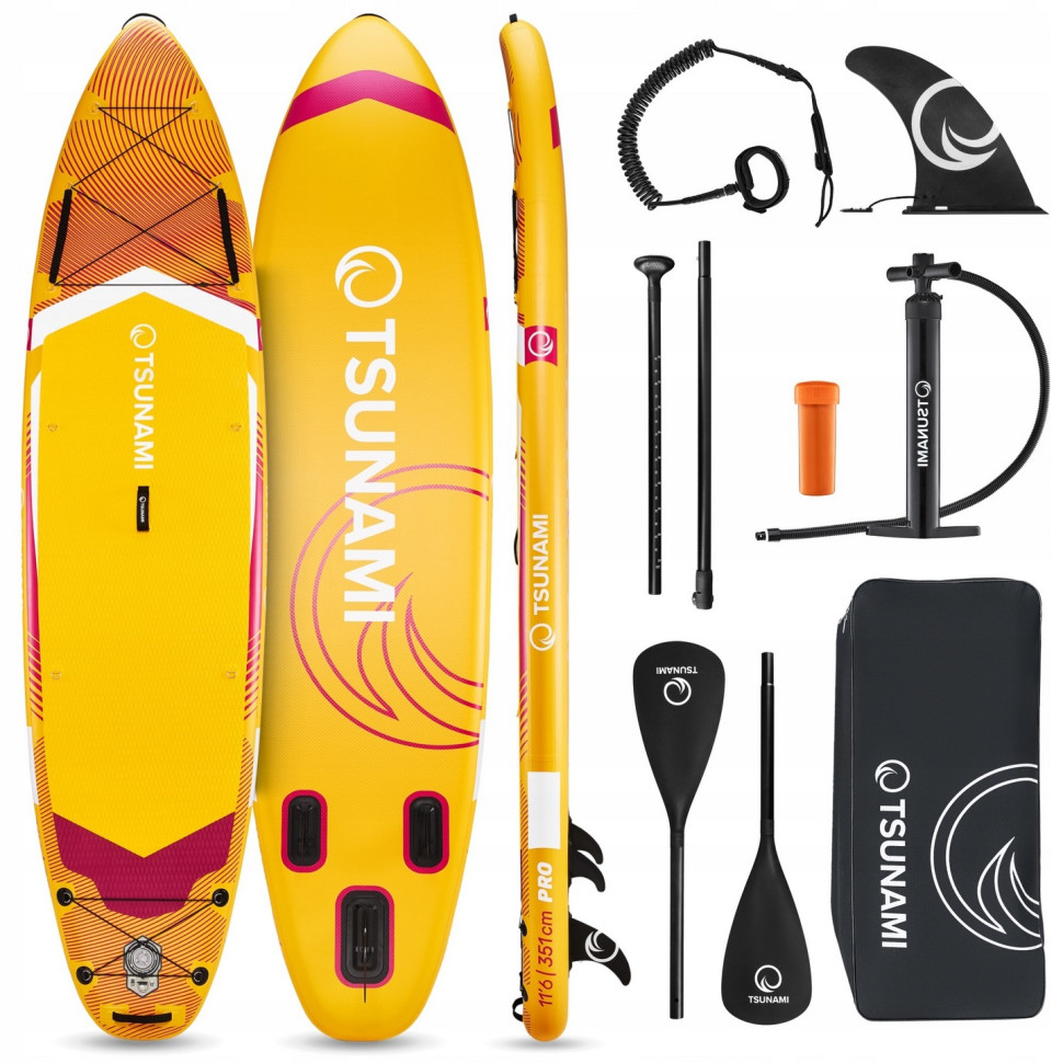 Надувная SUP доска PRO T11 TSUNAMI P-5905973405584 с веслом 350 см