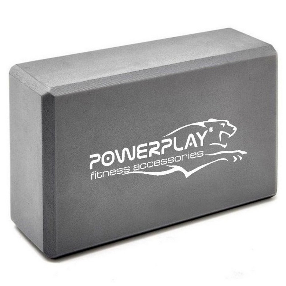 Блок для йоги 4006 Yoga Brick PowerPlay PP_4006_Grey_Yoga_Brick, Серый
