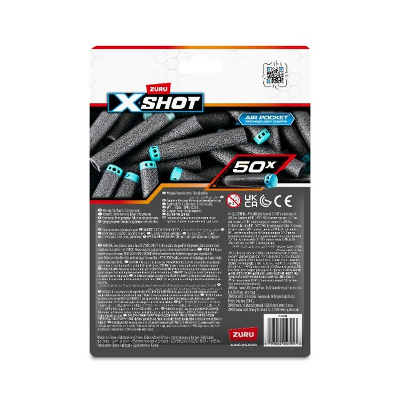 Набір м'яких набоїв для дитячої зброї Excel X-Shot 36588, 50 патронів