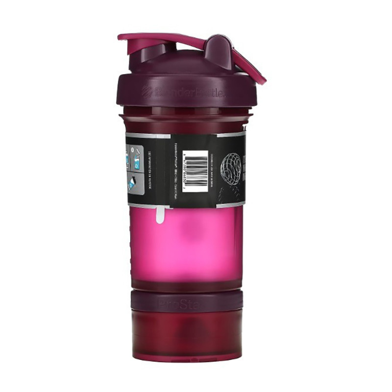Шейкер спортивный ProStak BlenderBottle PS 22oz Plum, с 2-мя контейнерами, 650 ml 