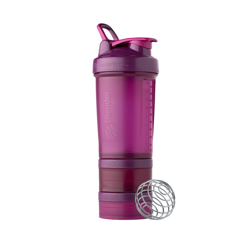 Шейкер спортивный ProStak BlenderBottle PS 22oz Plum, с 2-мя контейнерами, 650 ml 