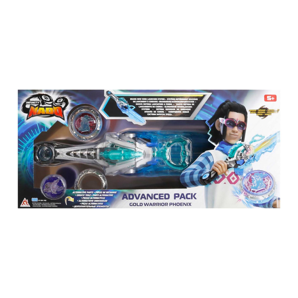 Волчок Infinity Nado EU654133 VI серия Advanced Pack Gold Warrior Phoenix Золотой Воин Феникс
