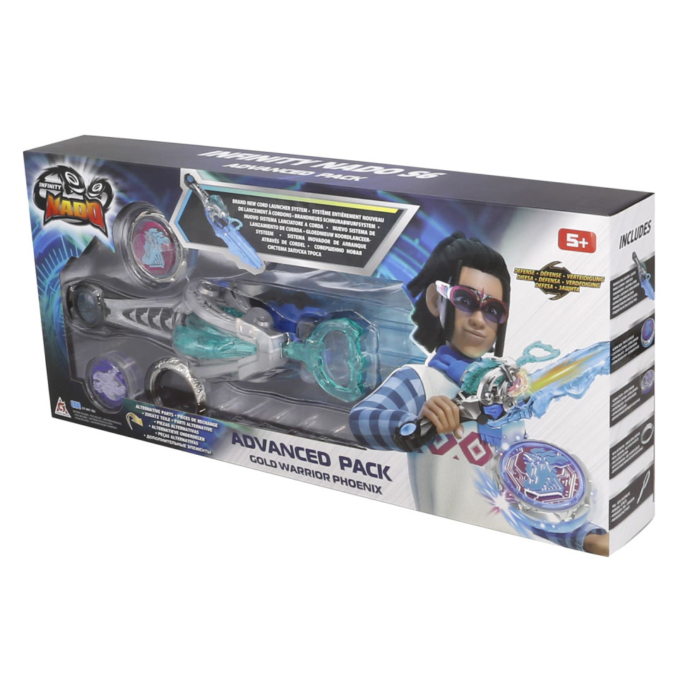 Волчок Infinity Nado EU654133 VI серия Advanced Pack Gold Warrior Phoenix Золотой Воин Феникс