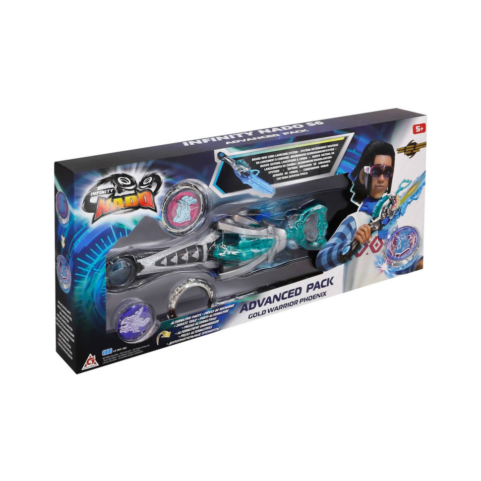 Волчок Infinity Nado EU654133 VI серия Advanced Pack Gold Warrior Phoenix Золотой Воин Феникс