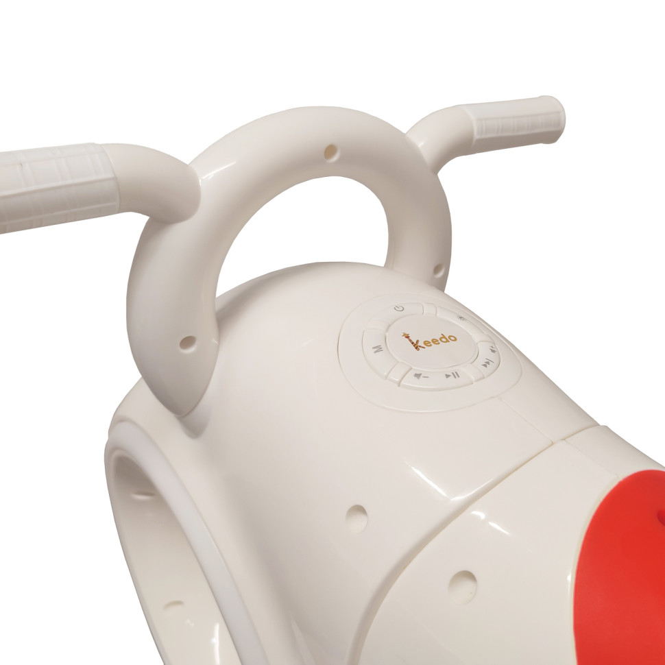 Детский толокар Трон Космо-байк Bambi HD-K06(White-Red) Bluetooth Бело-Красный
