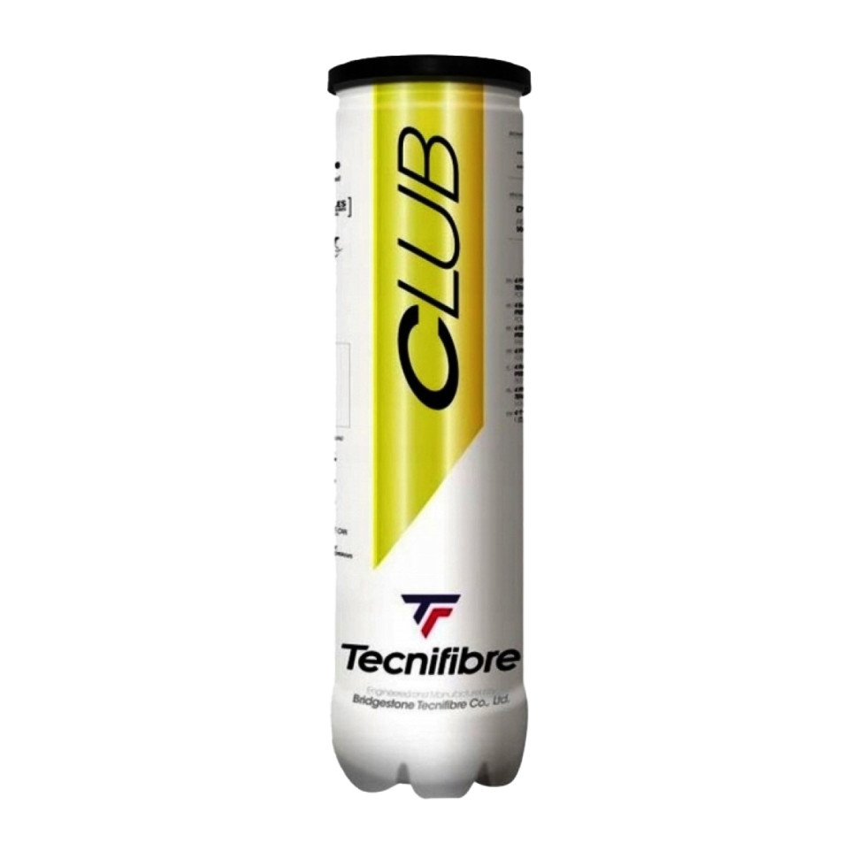 М'ячі для тенісу Club 4В Tecnifibre Club 4 у тубусі