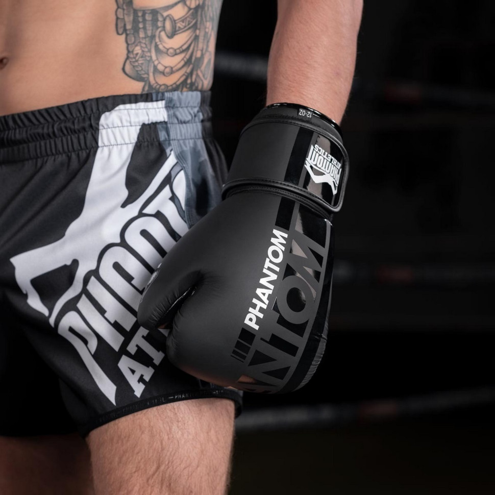 Боксерські рукавиці APEX Phantom PHBG2025-16 Black 16 oz