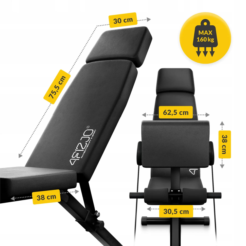 Скамья для тренировок универсальная Pro 4FIZJO P-5905973405119 черная