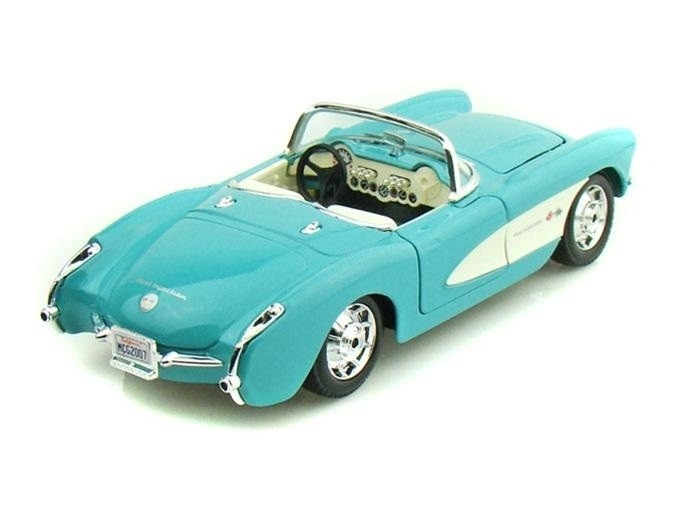 Детская автомодель (1:24) 1957 Chevrolet Corvette голубой 31275