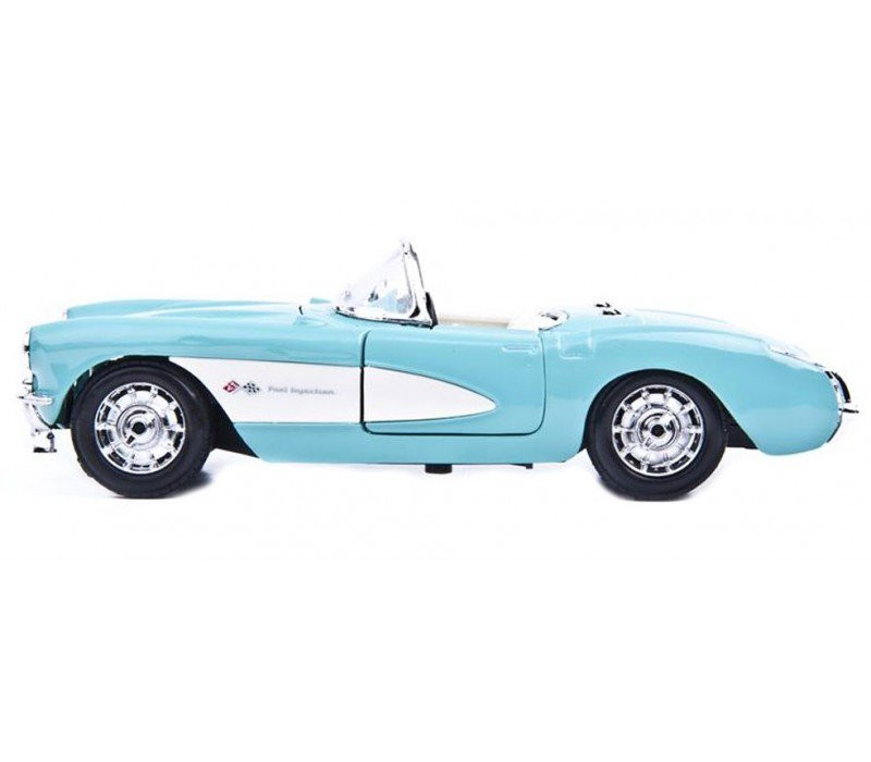 Детская автомодель (1:24) 1957 Chevrolet Corvette голубой 31275